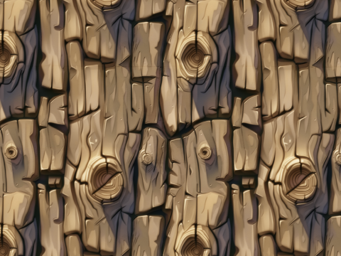Stylized Bark Seamless Texture CG टेक्स्चर्स