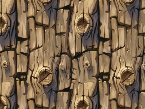 Stylized Bark Seamless Texture CG Textures