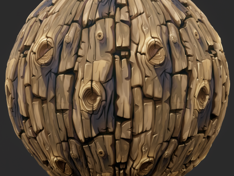 Stylized Bark Seamless Texture CG टेक्स्चर्स