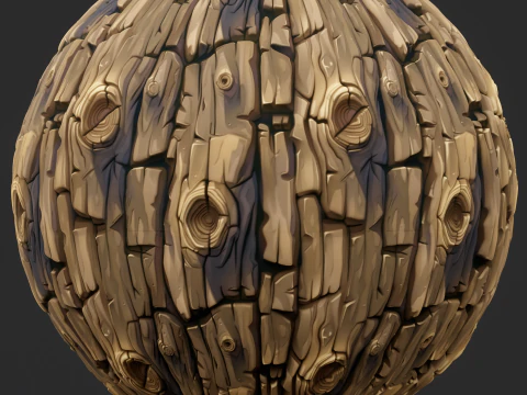 Stylized Bark Seamless Texture CG Textures