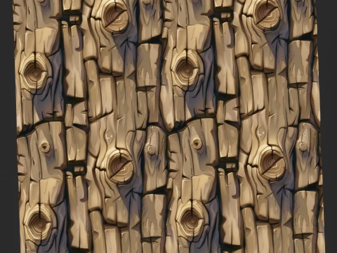 Stylized Bark Seamless Texture CG Textures