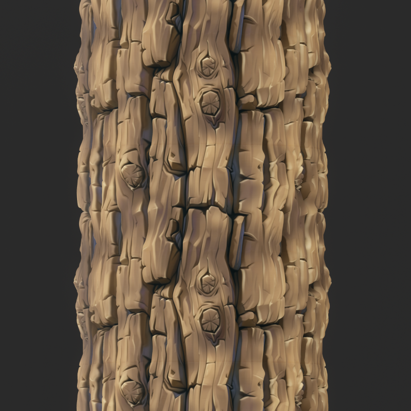 Stylized Bark Seamless Texture CG Textures .c4d .max .obj .3ds .fbx .stl .blend 