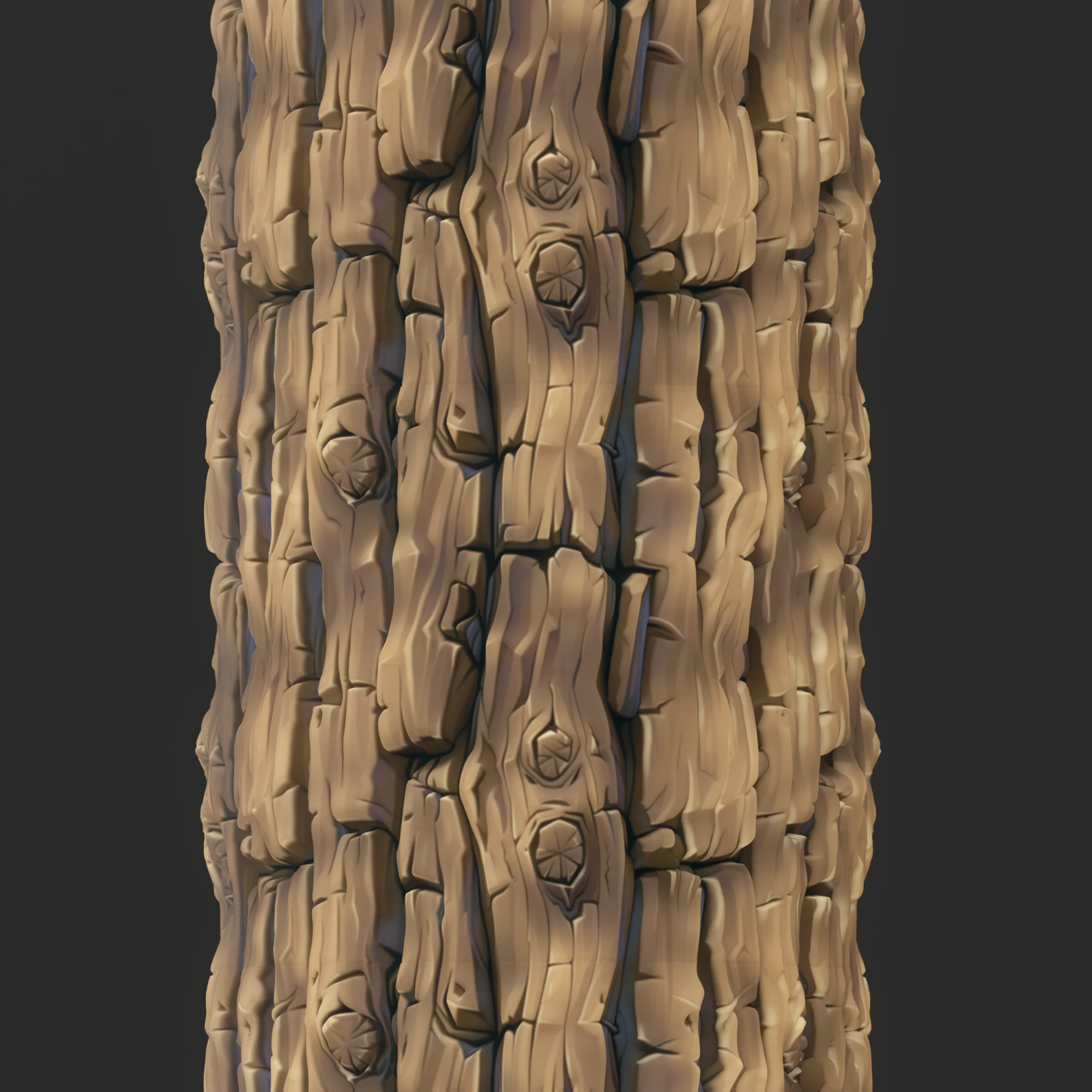 Stylized Bark Seamless Texture CG Textures .c4d .max .obj .3ds .fbx .stl .blend