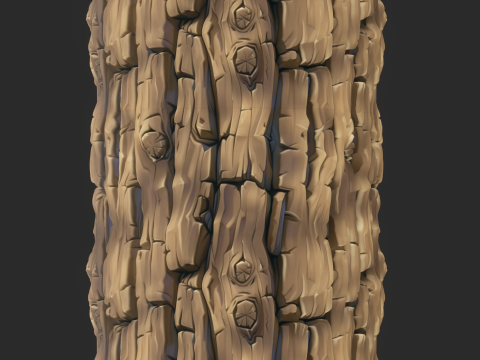 Stylized Bark Seamless Texture CG Textures