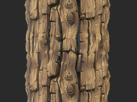 様式化された樹皮のシームレスなテクスチャ CG テクスチャ