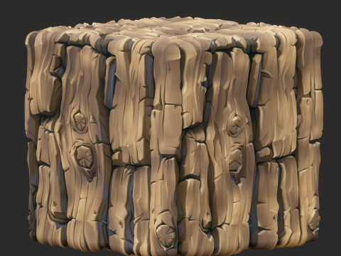Stylized Bark Seamless Texture CG Textures
