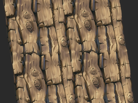 Stylized Bark Seamless Texture CG Textures