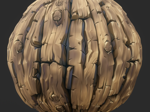 Stylized Bark Seamless Texture CG Textures