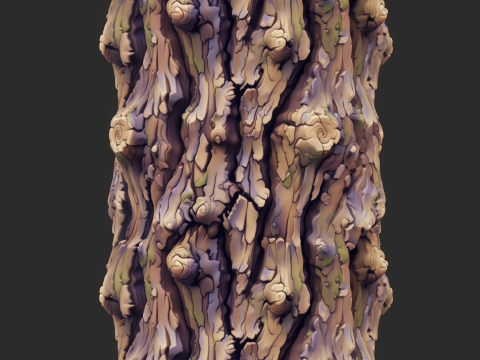 Stylized Bark Seamless Texture CG Textures