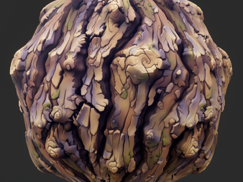 Stylized Bark Seamless Texture CG Textures