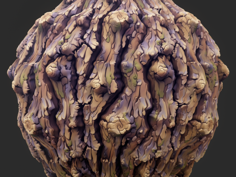 Stylized Bark Seamless Texture CG टेक्स्चर्स