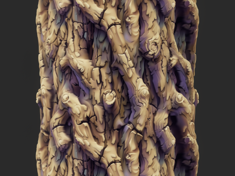 Stylized Bark Seamless Texture CG Textures
