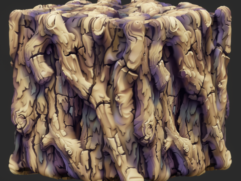Stylized Bark Seamless Texture CG Textures