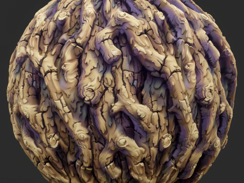 Stylized Bark Seamless Texture CG Textures