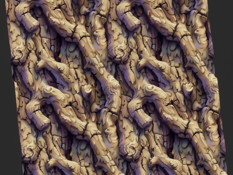Stylized Bark Seamless Texture CG Textures