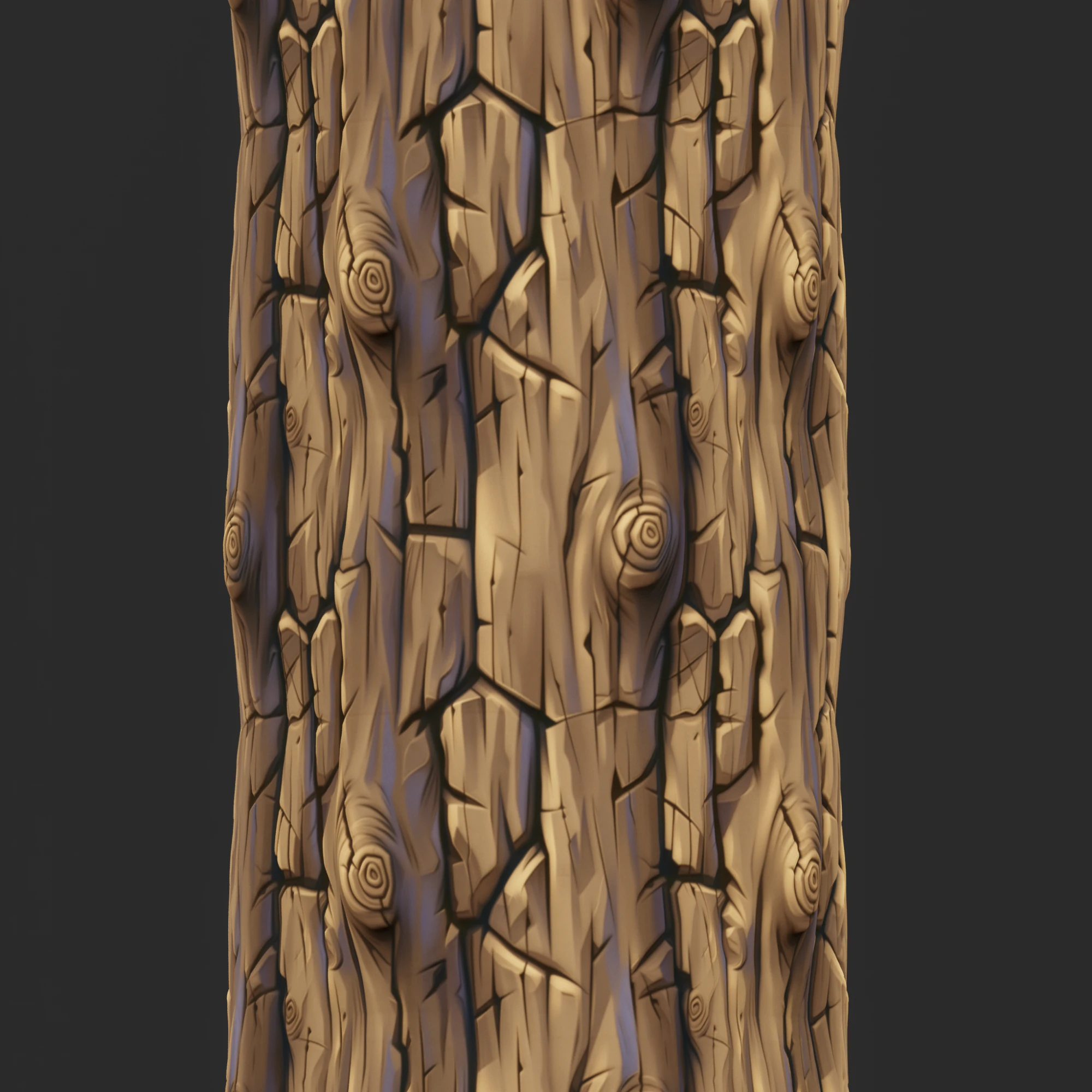 Stylized Bark Seamless Texture CG Textures .c4d .max .obj .3ds .fbx .stl .blend