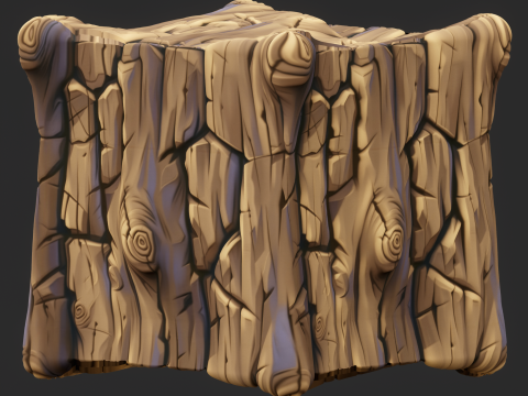 Stylized Bark Seamless Texture CG Текстуры