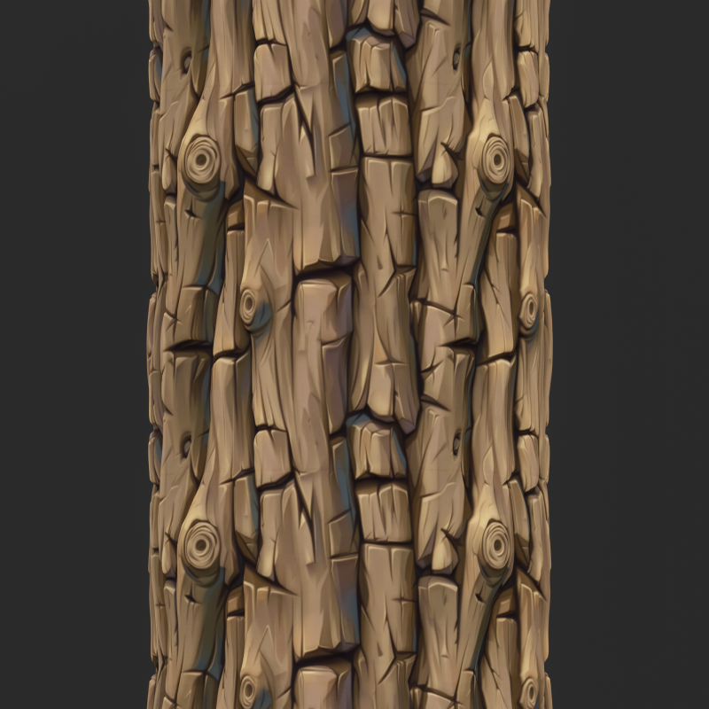 Stylized Bark Seamless Texture Tekstur CG .c4d .max .obj .3ds .fbx .stl .blend 
