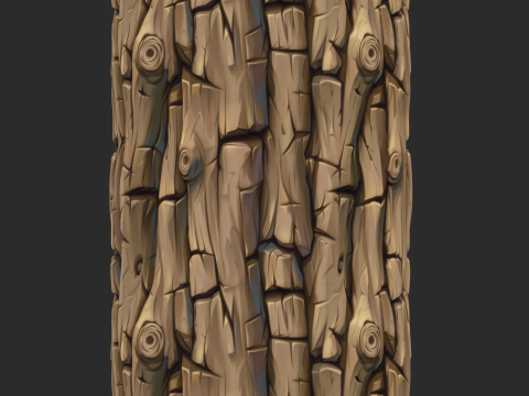 Stylized Bark Seamless Texture CG Textures