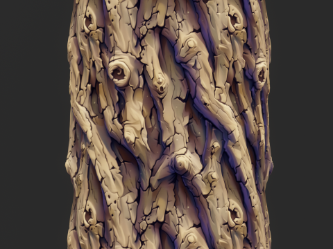 Stylized Bark Seamless Texture CG Textures