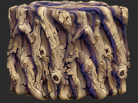 Stylized Bark Seamless Texture CG Texturen