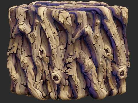 Stylized Bark Seamless Texture CG Textures