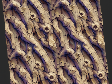 Stylized Bark Seamless Texture CG Texturen