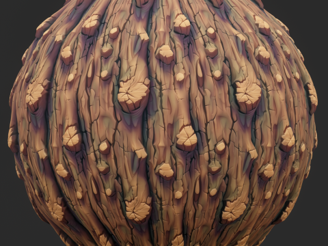 Stylized Bark Seamless Texture CG Textures