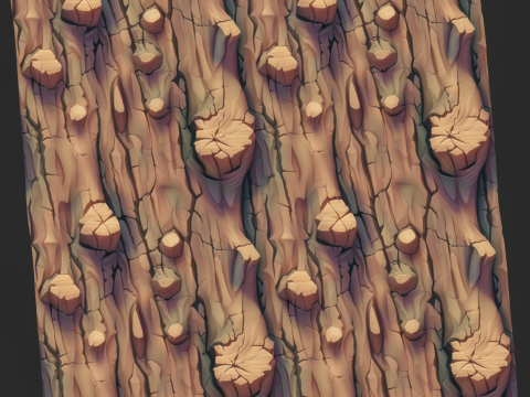 Stylized Bark Seamless Texture CG Textures