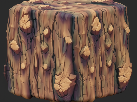 Stylized Bark Seamless Texture CG Textures