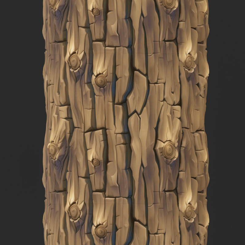 Stylized Bark Seamless Texture Tekstur CG .c4d .max .obj .3ds .fbx .stl .blend 