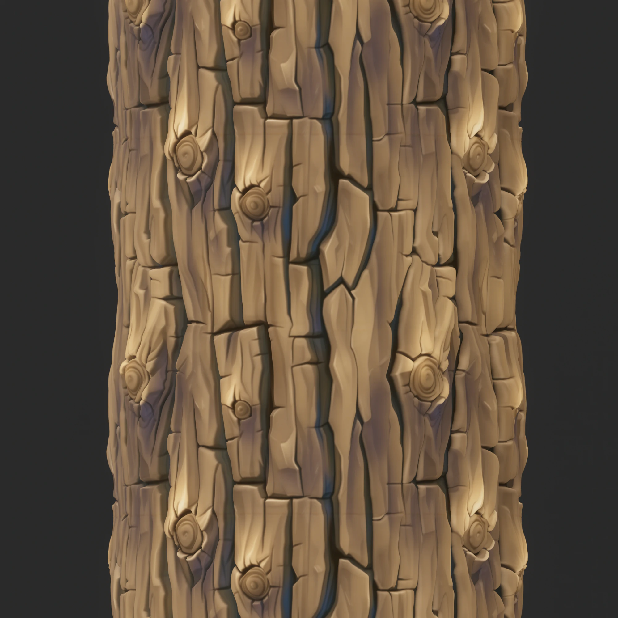 Stylized Bark Seamless Texture CG Textures .c4d .max .obj .3ds .fbx .stl .blend 