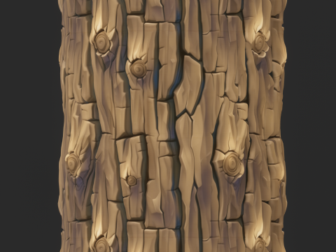 Stylized Bark Seamless Texture CG Texturen