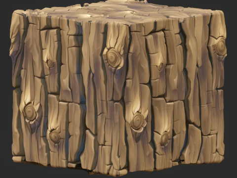 Stylized Bark Seamless Texture CG Textures