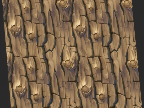 Stylized Bark Seamless Texture CG Textures