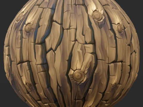 Stylized Bark Seamless Texture CG Textures