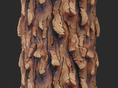 Stylized Bark Seamless Texture CG Texturen