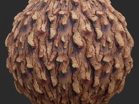 Stylized Bark Seamless Texture CG Textures