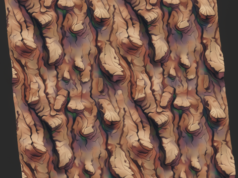 Stylized Bark Seamless Texture CG Textures