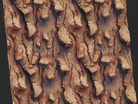 Stylized Bark Seamless Texture CG Textures