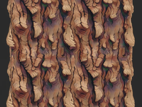 Stylized Bark Seamless Texture CG Textures