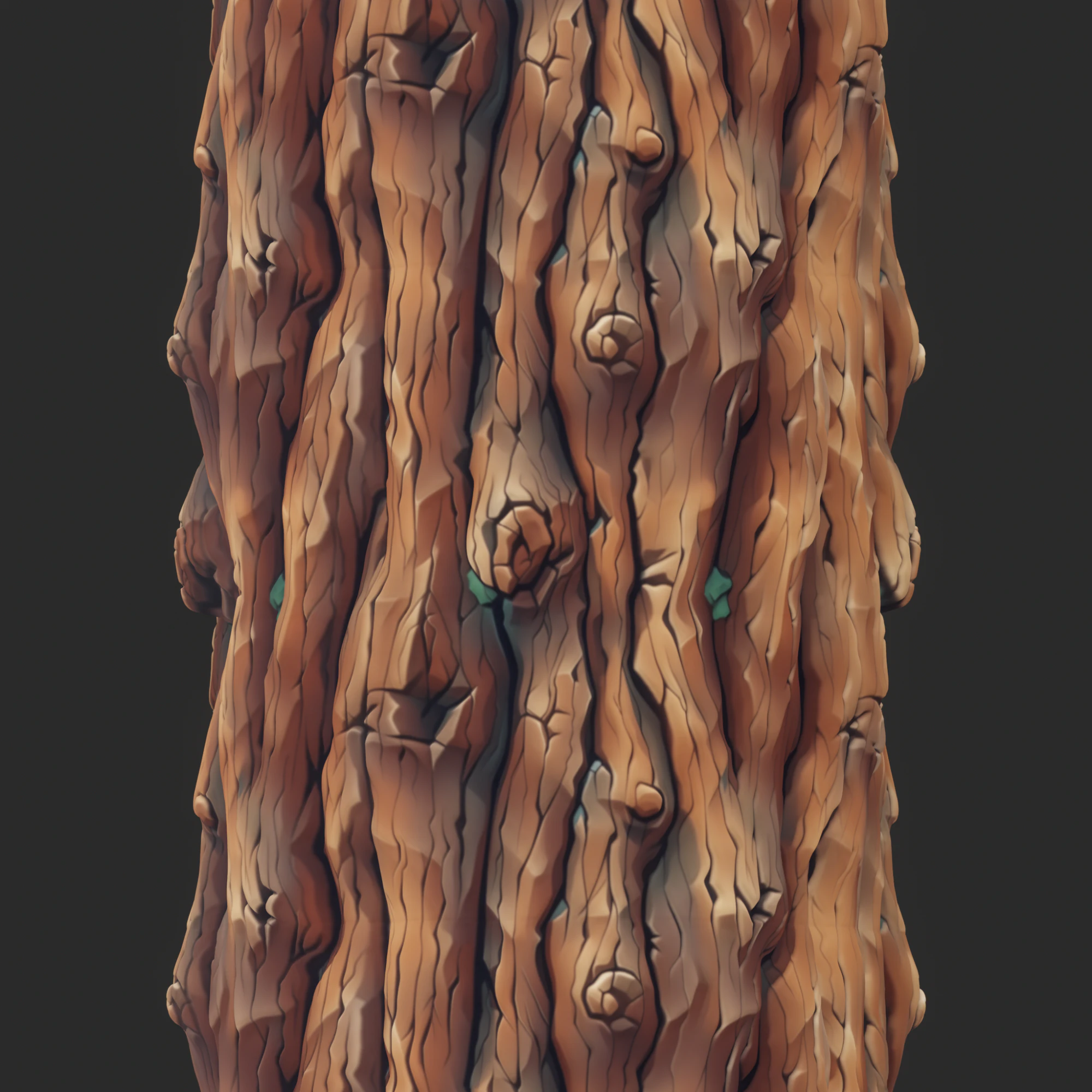 Stylized Bark Seamless Texture CG Textures .c4d .max .obj .3ds .fbx .stl .blend