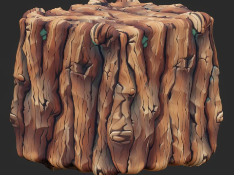 Stylized Bark Seamless Texture CG Textures