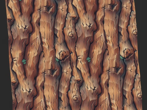 Stylized Bark Seamless Texture CG Textures