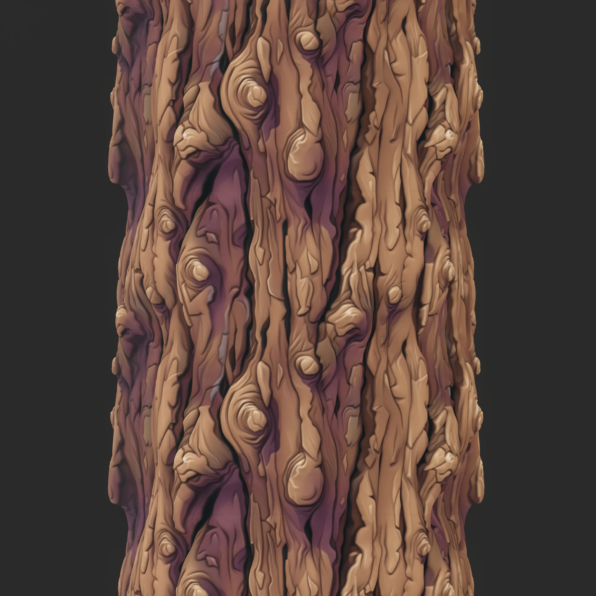Stylized Bark Seamless Texture CG Textures .c4d .max .obj .3ds .fbx .stl .blend 