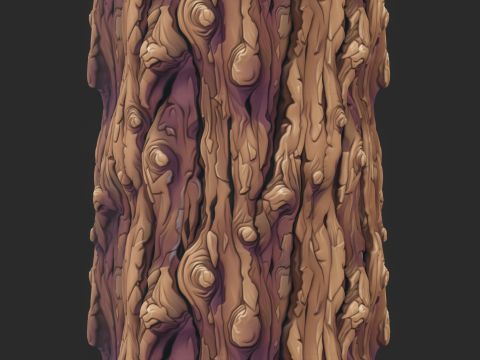Stylized Bark Seamless Texture CG Текстури