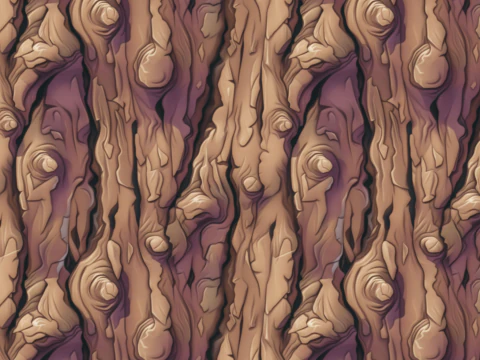 Stylized Bark Seamless Texture CG Textures