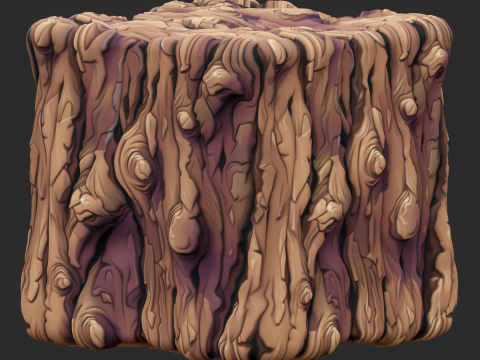 Stylized Bark Seamless Texture CG Textures