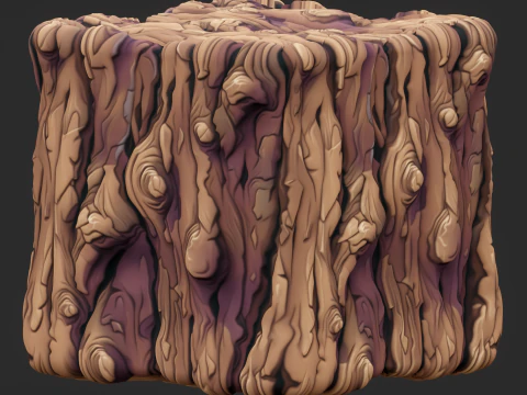 Stylized Bark Seamless Texture CG Textures