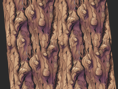 Stylized Bark Seamless Texture CG Textures